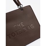 Shelvt Coffee shopper bag with embossed inscription | Shoptok.si