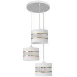  Luster na sajli HELEN 3xE27/15W/230V bela/zlatna | Eponuda.com
