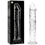 Ibiza Nebula Model 12 Dildo Borosilicate Glass 17x3.5cm Clear | Shoptok.si