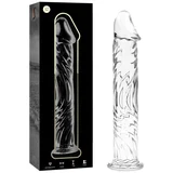 Nebula Model 12 Dildo Borosilicate Glass 17x3.5cm Clear