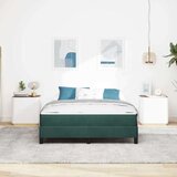  Postelja z vzmetnico Temno zelena 160 x 220 cm blago, (5000104828) | Shoptok.si