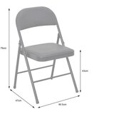 XXXL Zložljiv Stol Walter, Črna, Videz Usnja | Shoptok.si