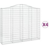  Lučne gabionske košare 4 kom 200x30x160/180cm pocinčano željezo | Eponuda.com