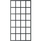  Drsna vrata ESG steklo in aluminij 102x205 cm črna, (20767264) | Shoptok.si