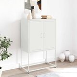  Visoka komoda bijela 68,5 x 38,5 x 107 cm čelična | shoptok.hr