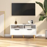 TV ormarić visoki sjaj bijeli 90x40x48,5 cm konstruirano drvo | shoptok.hr