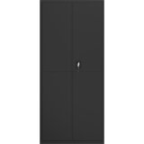 Ormarić za spise crni 90 x 40 x 240 cm čelični | shoptok.hr