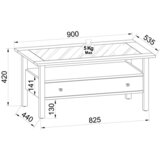 MID.YOU Klubska Miza Lingis L, Barva Hrasta | Shoptok.si