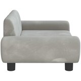  Krevet za pse svjetlosivi 70 x 45 x 33 cm baršunasti | shoptok.hr