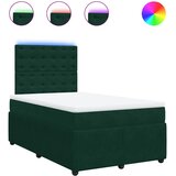 Krevet box spring s madracem tamnozeleni 120x190 cm baršunasti | shoptok.hr