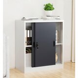 MID.YOU ARHIVSKA OMARA antracit, bela | Shoptok.si