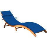 Maison Chic Vrtni Ležalnik - Sončna ležalnik z blazino trden akacijev les, (22042993) | Shoptok.si