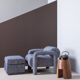 WOOOD Prašno moder oblazinjen tabure Lou – | Shoptok.si