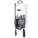 Nedis COTH15205GY30 Unbalanced Audio Cable XLR 3-Pin muski na RCA muski, 3m, PVC, Dark Grey Cene