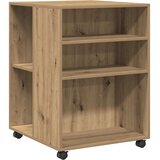  Bočni stolić s kotačima boja artisian hrast 55x60x78 cm drveni | shoptok.hr