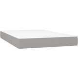  S oprugama i madrac svjetlosivi 120 x 200cm od tkanine | shoptok.hr