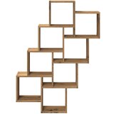 vidaXL Zidna kockasta polica Artisan hrast 90x15x119,5 cm | shoptok.hr