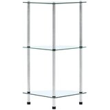 Police s 3 razine prozirne 30 x 30 x 67 cm od kaljenog stakla | shoptok.hr