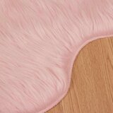 vidaXL Lažni Ovčji Tepih Ružičasta 80 x 119 cm Poliester | shoptok.hr