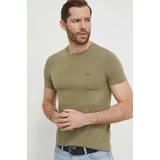 Calvin Klein Kratka majica moški, zelena barva