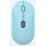 INF Brezžična miška USB Bluetooth z digitalnim zaslonom - 2.4G + Bluetooth Blue, (5000091387) | Shoptok.si