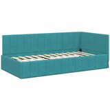 vidaXL Kotna postelja z vzglavjem Turkizna 100 x 200 cm Žamet, (5000069424) | Shoptok.si
