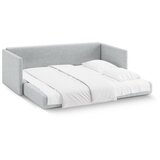 Cosmopolitan Design Svetlo siva raztegljiva sedežna garnitura iz šenilje 209 cm Shannon – | Shoptok.si