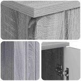  Stol s policom Siva sonoma 142 5 x 50 x 75 cm Konstruirano drvo - Siva sonoma | shoptok.hr