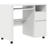 Bijeli stol s ladicama Bijela MDF Iverica Standardno Ladice | shoptok.hr