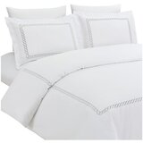 Mila Home Luxury Bela posteljnina za zakonsko posteljo/podaljšana iz bombažnega satena z rjuho/6-delna 240x220 cm Whispered Serenity – | Shoptok.si