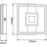 Lesnina XXXL STROPNA LED-SVETILKA Sami 24 W//3000 K/220-240 V/ | Shoptok.si