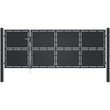  Vrtna vrata Čelik 350x125 cm Antracit | shoptok.hr