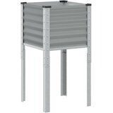 vidaXL Vrtna sadilica siva 45x45x88 cm čelična | shoptok.hr