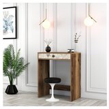 Hanah home sto za šminkanje lizbon walnut white marble