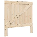  Okvir kreveta s uzglavljem 100 x 200 cm od masivne borovine | shoptok.hr