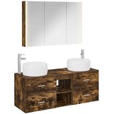  Set namještaja za kupaonicu 4 kom. Dimljeni hrast | shoptok.hr