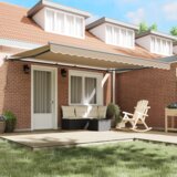 vidaXL Automatska uvlačiva tenda Bež 450x300 cm, Zamjenski materijal za tendu za okvir 4.5x3 m Bež | shoptok.hr