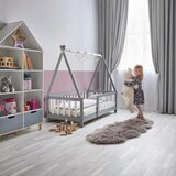 Bessagi Kids Otroška Postelja Adelia, Bela, Siva, 140x70 | Shoptok.si