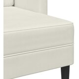SOFA 2-sjed s ležaljkom u obliku slova L krem 125 cm baršun | Eponuda.com
