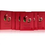SuperFruits Pomegranate - Set of 5 Hydrating Face Sheet Masks set maski za lice ima povoljniju cijenu s hidratantnim učinkom 5x25 g