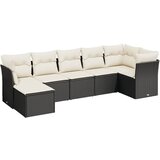  The Living Store Vrtna sedežna garnitura 7-delna z blazinami črn poli ratan - Vrtna Sedežna Garniture, (21453291) | Shoptok.si