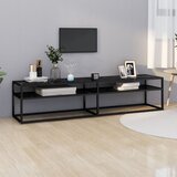 vidaXL TV ormarić boja crnog mramora 180x40x40,5 cm od kaljenog stakla Cijene