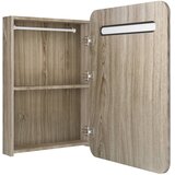  LED kupaonski ormarić s ogledalom boja hrasta 60 x 11 x 80 cm | shoptok.hr