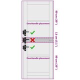  Notranja vrata Bela 78 x 211 cm Vezani les, (5000233924) | Shoptok.si