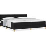 vidaXL Box Spring Postelja z Vzmetnico Črna 200x200 cm Tkanina Cene