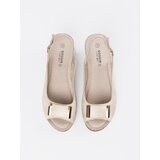 GOODIN Women's gold wedge sandals | Shoptok.si