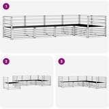  Set vanjskih sofa 5 pcs Prirodna | shoptok.hr