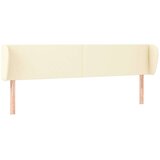 vidaXL Uzglavlje s ušima krem 203x23x78/88 cm od umjetne kože | shoptok.hr