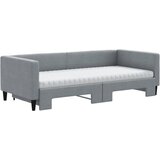  Dnevni krevet na razvlačenje svjetlosivi 90 x 190 cm od tkanine | shoptok.hr