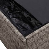  Vrtna kutija za pohranu siva 220x50x58 cm poli ratan | shoptok.hr